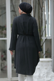  Black Plus Size Tunic 21095S - 4