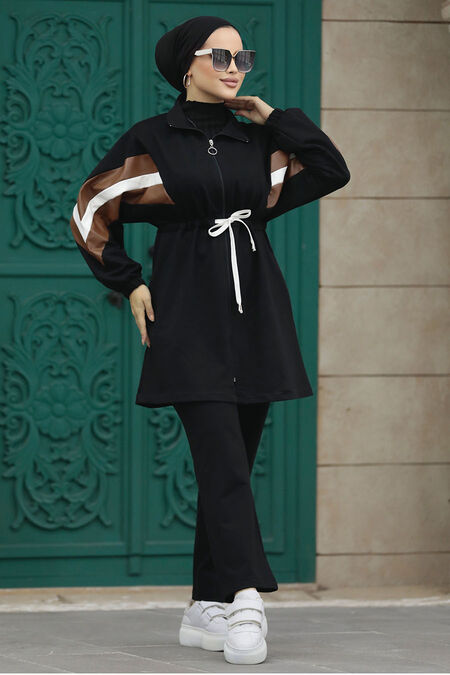  Black Sportswear Dual Suit 1408S - NEVA STYLE