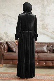  Black Velvet High Quality Dress 3713S - 3