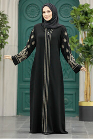  Black Women Abaya 90201S - 1