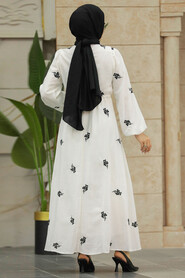 Neva Style - Black Women Dress 13321S - Thumbnail