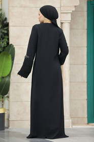  Black Women Turkish Abaya 20028S - 3