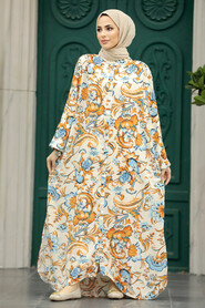  Blue Hijab Dress 50103M - 2