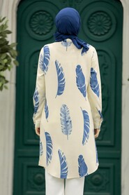  Blue Hijab Tunic 11610M - 3
