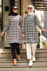  Blue Hijab Tunic 4350M - 2