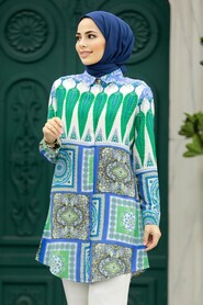  Blue Modest Tunic 11618M - 1
