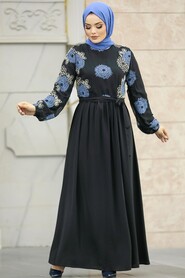  Blue Plus Size Dress 10364M - 2