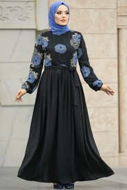  Blue Plus Size Dress 10364M - 1