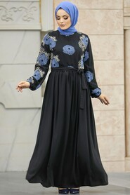  Blue Plus Size Dress 10364M - 3