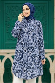  Blue Plus Size Tunic 11600M - 2