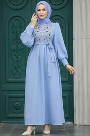  Blue Women Dress 5914M - 2