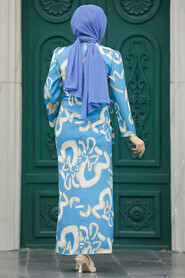  Blue Women Dress 5939M - 3