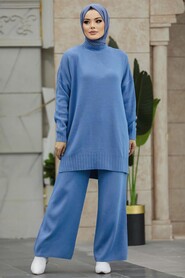  Blue Women Knitwear Dual Suit 34341M - NEVA STYLE