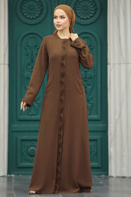  Brown Dubai Abaya 20050KH - 3