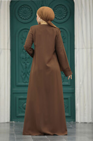  Brown Dubai Abaya 20050KH - 4