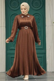  Brown High Quality Dress 12851KH - 1