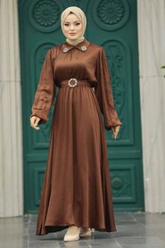  Brown High Quality Dress 12851KH - 2