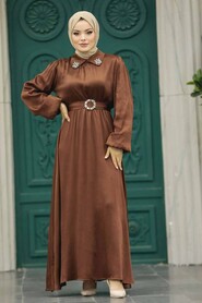  Brown High Quality Dress 12851KH - 3