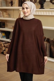  Brown High Quality Knitwear Tunic 3399KH - 1