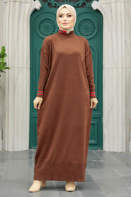  Brown High Quality Mercerized Dress 10164KH - 2