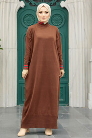  Brown High Quality Mercerized Dress 10164KH - 3