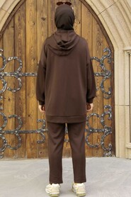  Brown Hijab Dual Suit 22186KH - 3