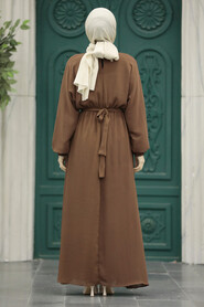  Brown Hijab For Women Dress 89621KH - 2