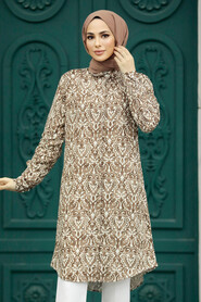  Brown Hijab For Women Tunic 11629KH - 2