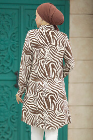  Brown Hijab For Women Tunic 11633KH - 4