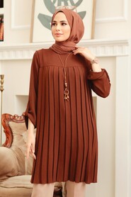  Brown Hijab For Women Tunic 40502KH - 1