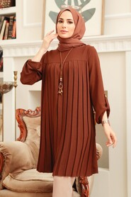  Brown Hijab For Women Tunic 40502KH - 3