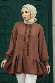  Brown Hijab For Women Tunic 5898KH - 1