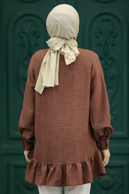  Brown Hijab For Women Tunic 5898KH - 3