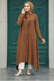  Brown Hijab Turkish Tunic 5401KH - 2