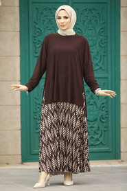  Brown Islamic Clothing Dual Suit 41631KH - 1