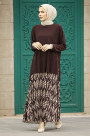  Brown Islamic Clothing Dual Suit 41631KH - 2