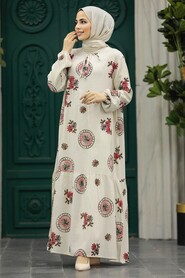  Brown Long Dress 17512KH - 1