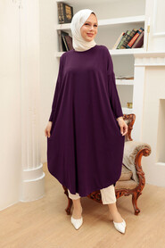  Brown Long Sleeve Tunic 17350KH - NEVA STYLE