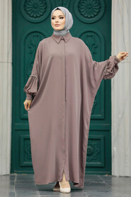  Brown Modest Dress 1905KH - 3