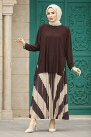  Brown Muslim Dual Suit 41741KH - 1