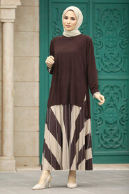  Brown Muslim Dual Suit 41741KH - 2