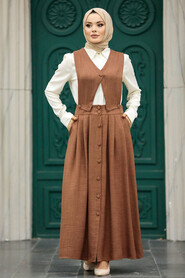  Brown Muslim Dual Suit 56741KH - 2
