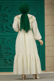  Brown Muslim Long Dress Style 13531KH - 3