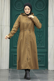  Brown Muslim Trench Coat 5941KH - 2