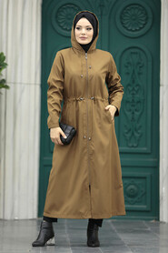  Brown Muslim Trench Coat 5941KH - 3
