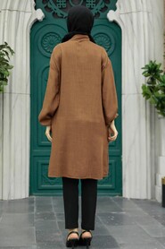  Brown Plus Size Tunic 24511KH - 3