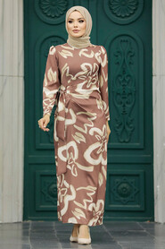  Brown Women Dress 5939KH - 1