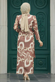  Brown Women Dress 5939KH - 3