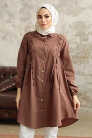  Brown Women Tunic 1141KH - 2