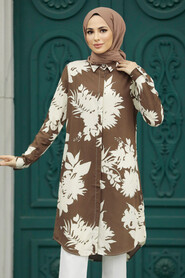  Brown Women Tunic 11590KH - 1